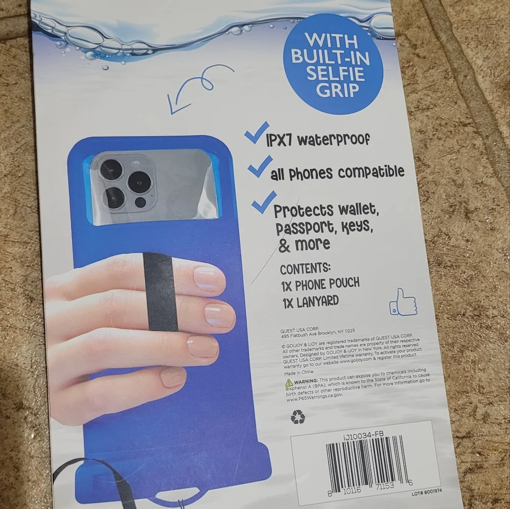New waterproof phone pouch